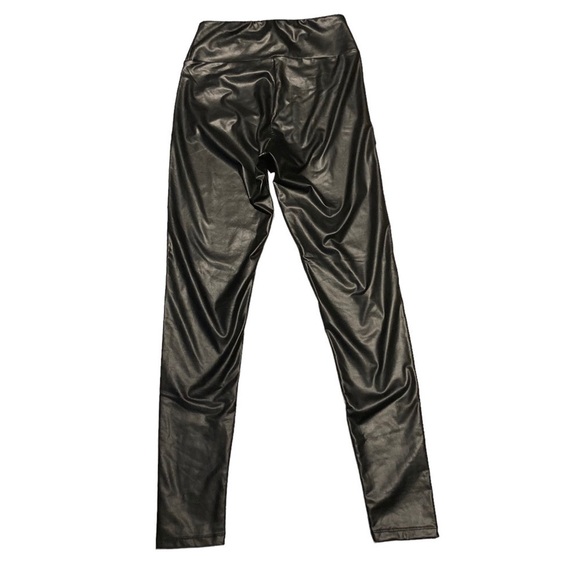 Streetwear Society - Women’s Faux Leather Leggings - Picture 4 of 9
